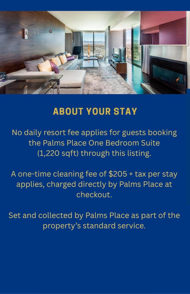 Palms Place One Bedroom Suite 1220 sqft